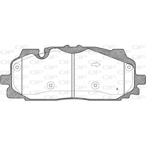 BRAKE PADS OPEN PARTS 1PCS 