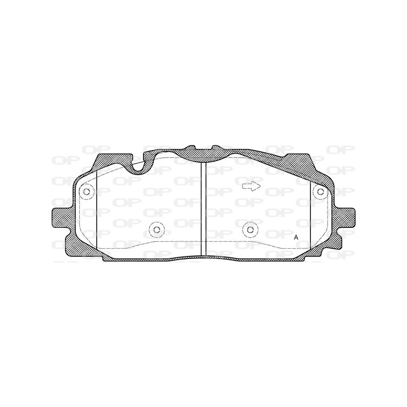 BRAKE PADS OPEN PARTS 1PCS 