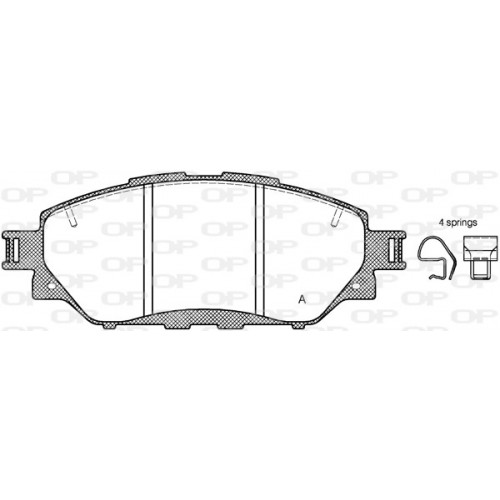 BRAKE PADS OPEN PARTS 1PCS 