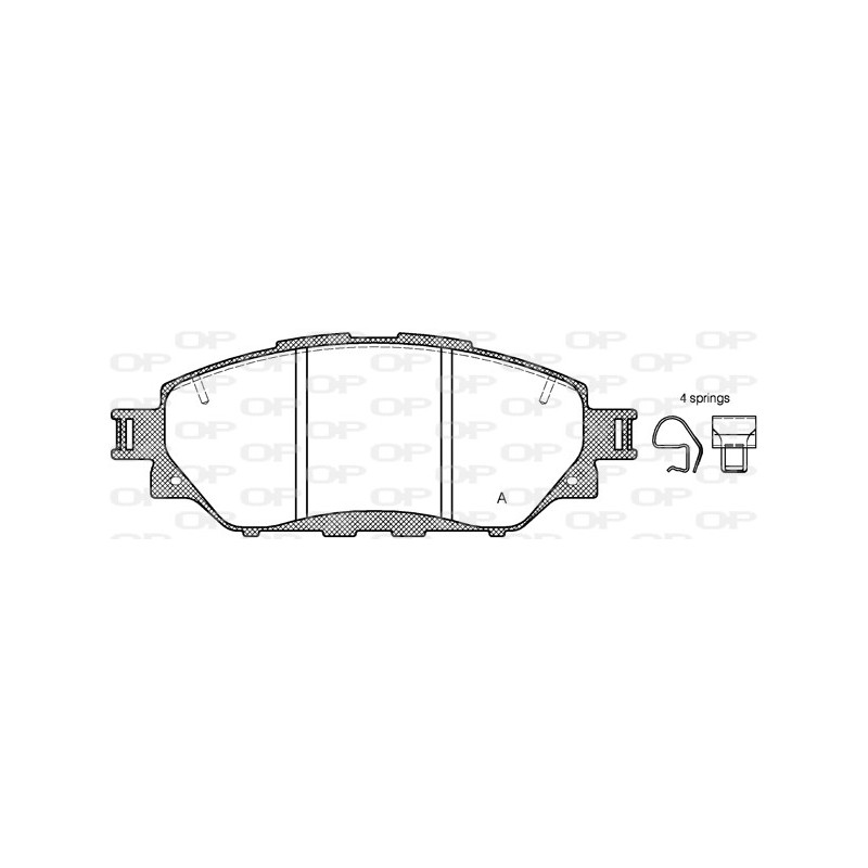 BRAKE PADS OPEN PARTS 1PCS 