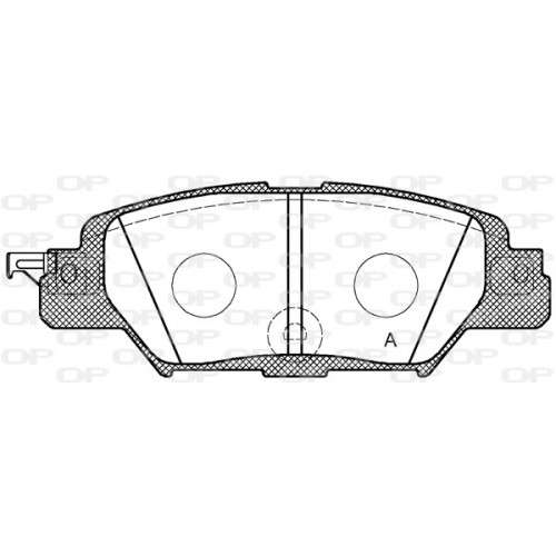 BRAKE PADS OPEN PARTS 1PCS 