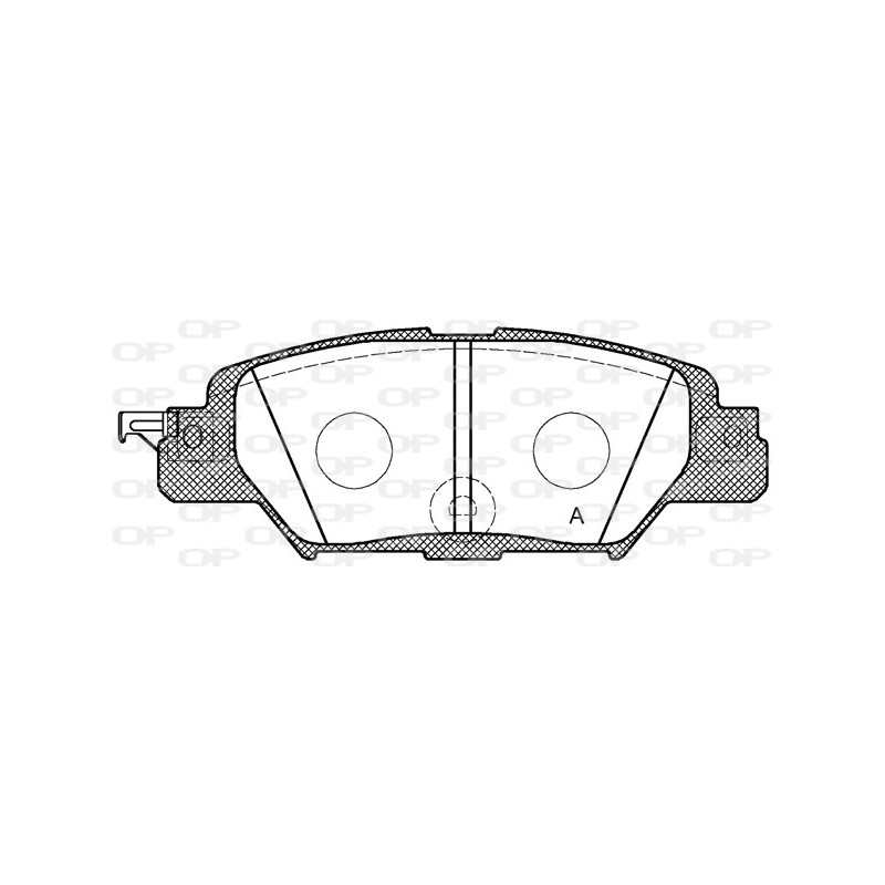 BRAKE PADS OPEN PARTS 1PCS 