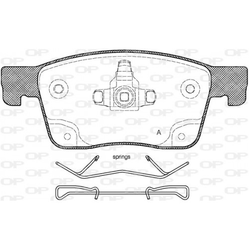 BRAKE PADS OPEN PARTS 1PCS 