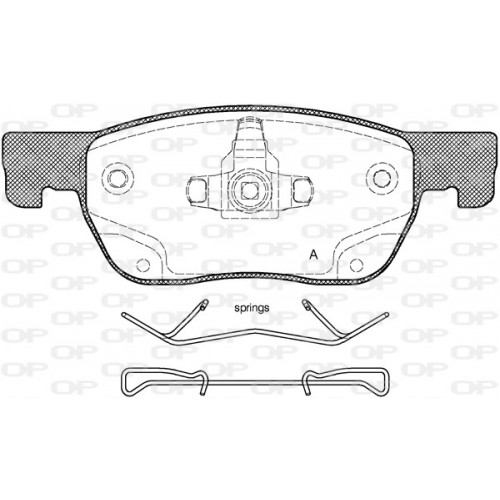 BRAKE PADS OPEN PARTS 1PCS 