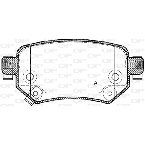 BRAKE PADS OPEN PARTS 1PCS 