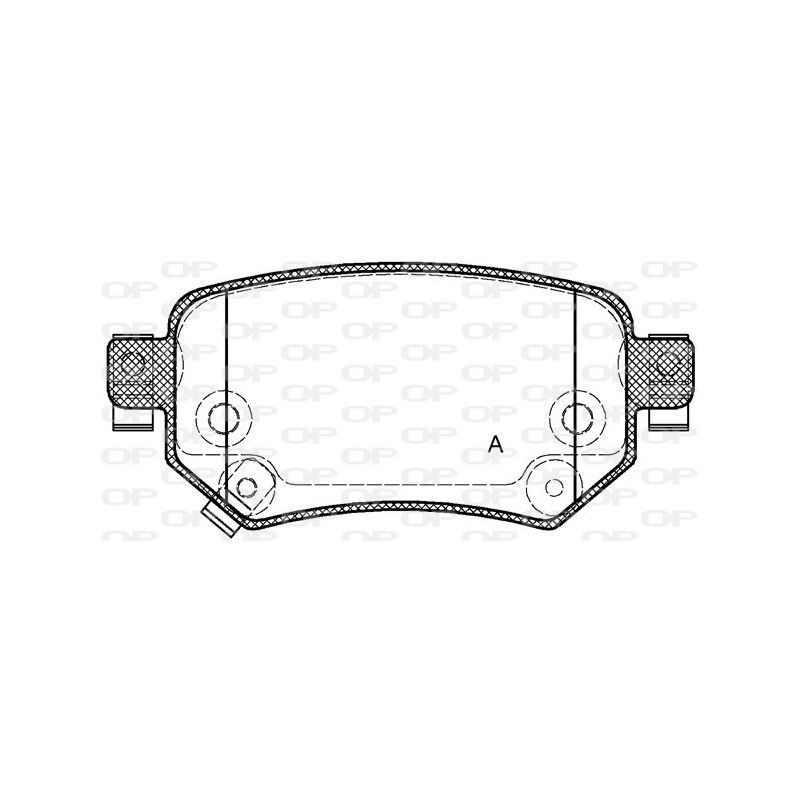 BRAKE PADS OPEN PARTS 1PCS 