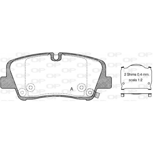 BRAKE PADS OPEN PARTS 1PCS 