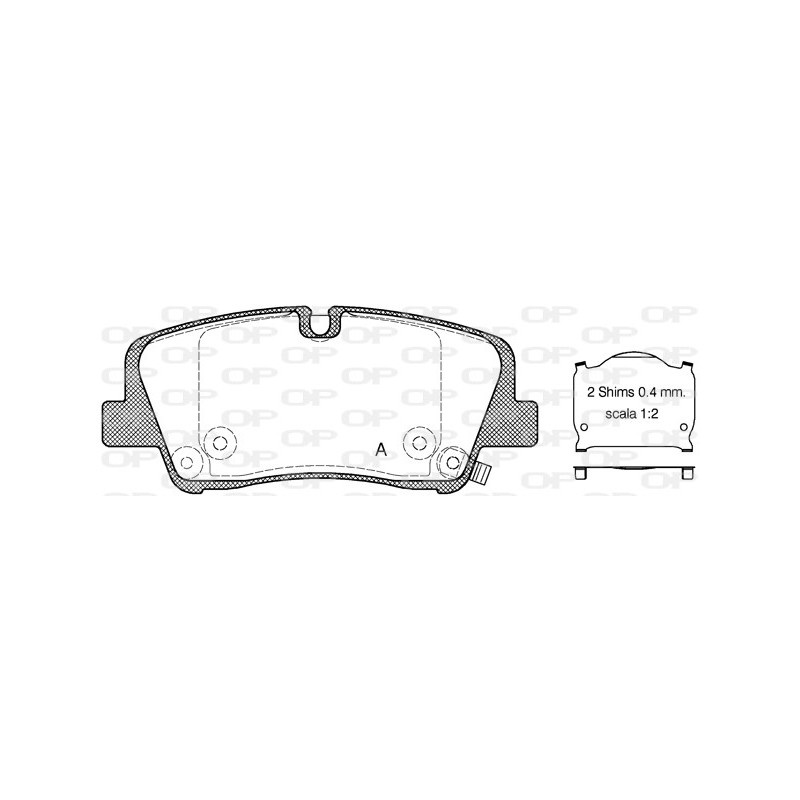 BRAKE PADS OPEN PARTS 1PCS 