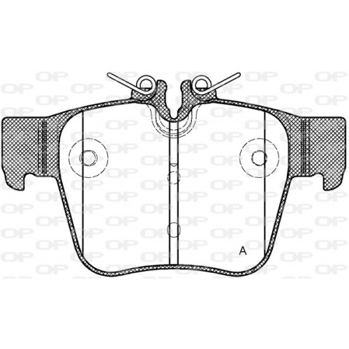 BRAKE PADS OPEN PARTS 1PCS 