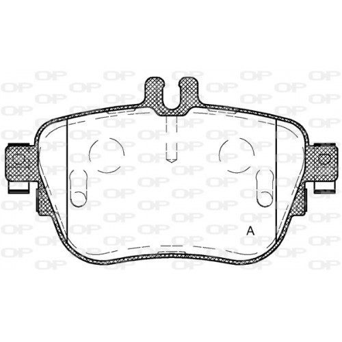 BRAKE PADS OPEN PARTS 1PCS 