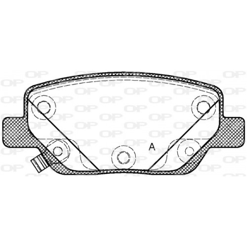 BRAKE PADS OPEN PARTS 1PCS 