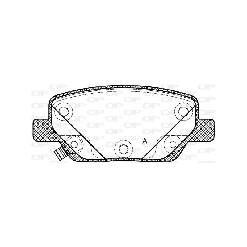 BRAKE PADS OPEN PARTS 1PCS 