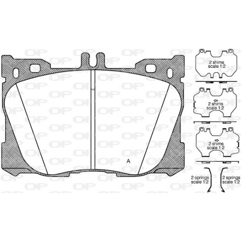 BRAKE PADS OPEN PARTS 1PCS 