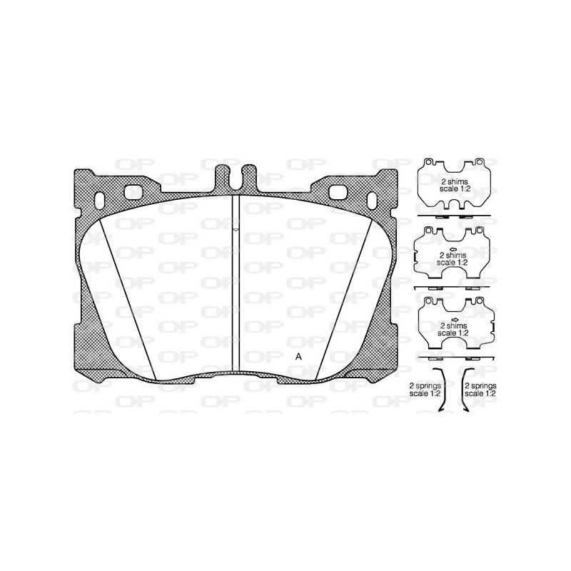 BRAKE PADS OPEN PARTS 1PCS 