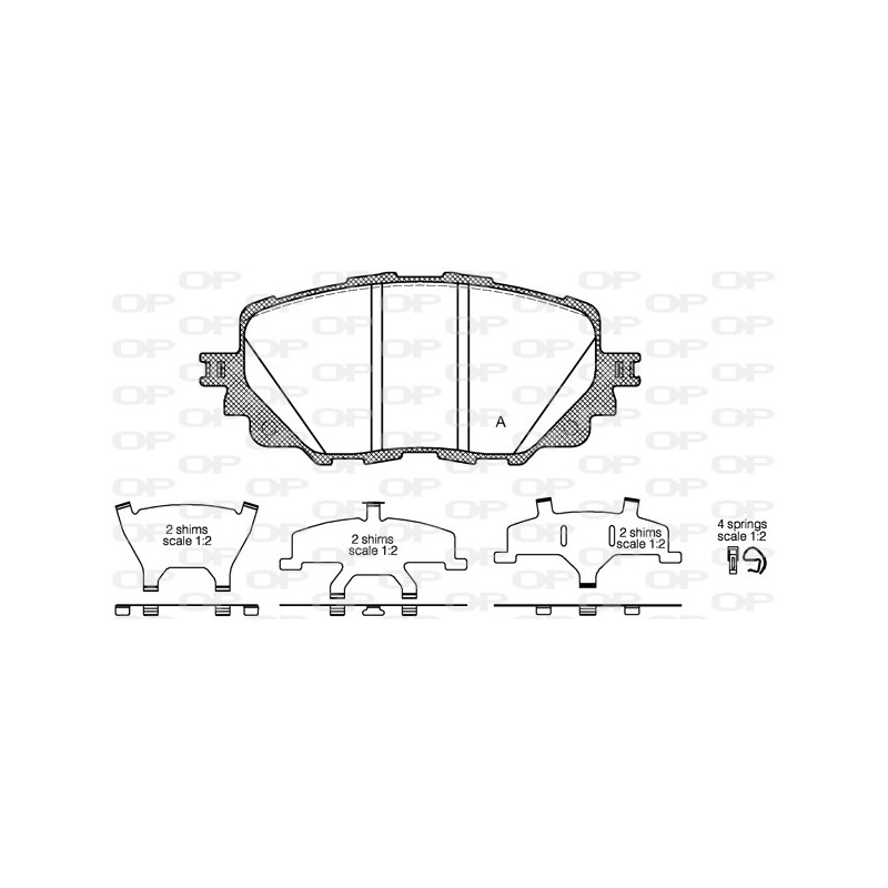 BRAKE PADS OPEN PARTS 1PCS 