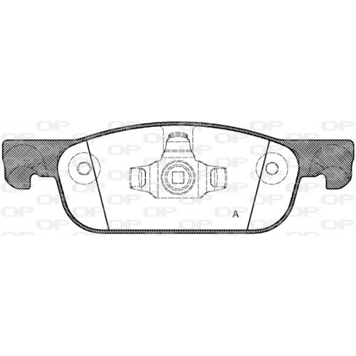 BRAKE PADS OPEN PARTS 1PCS 