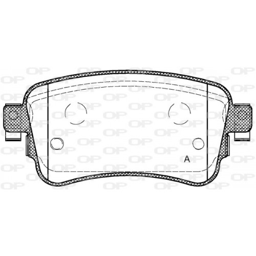 BRAKE PADS OPEN PARTS 1PCS 