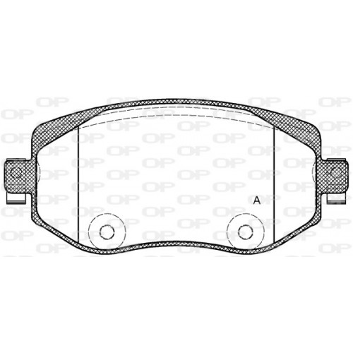 BRAKE PADS OPEN PARTS 1PCS 