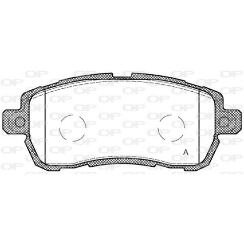 BRAKE PADS OPEN PARTS 1PCS 