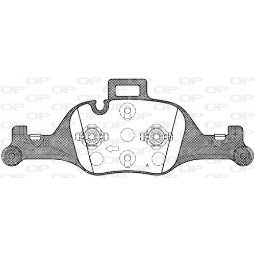 BRAKE PADS OPEN PARTS 1PCS 