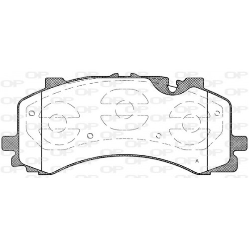 BRAKE PADS OPEN PARTS 1PCS 