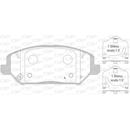 BRAKE PADS OPEN PARTS 1PCS 