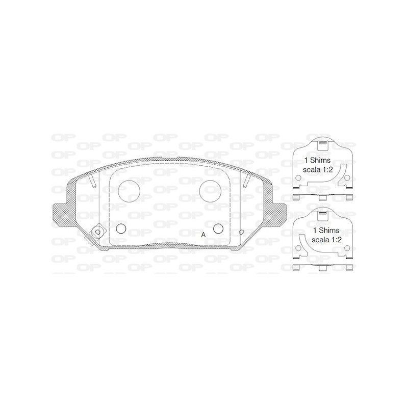 BRAKE PADS OPEN PARTS 1PCS 