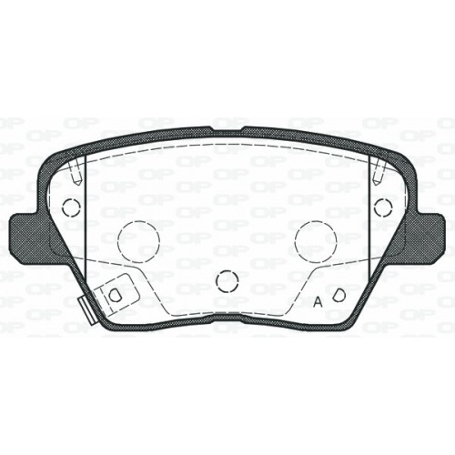 BRAKE PADS OPEN PARTS 1PCS 