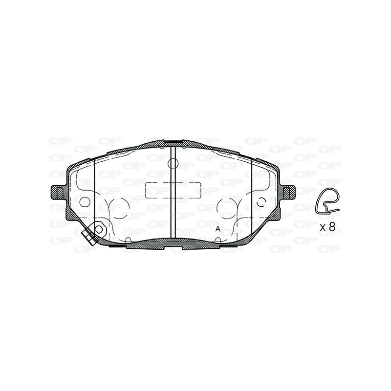 OP BRAKE PADS 1 PC 