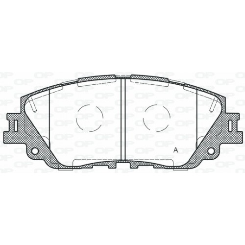 BRAKE PADS OPEN PARTS 1PCS 