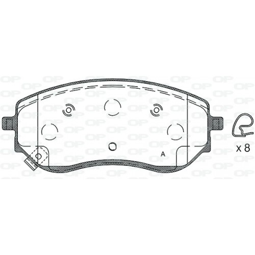 OP BRAKE PADS 1PC 