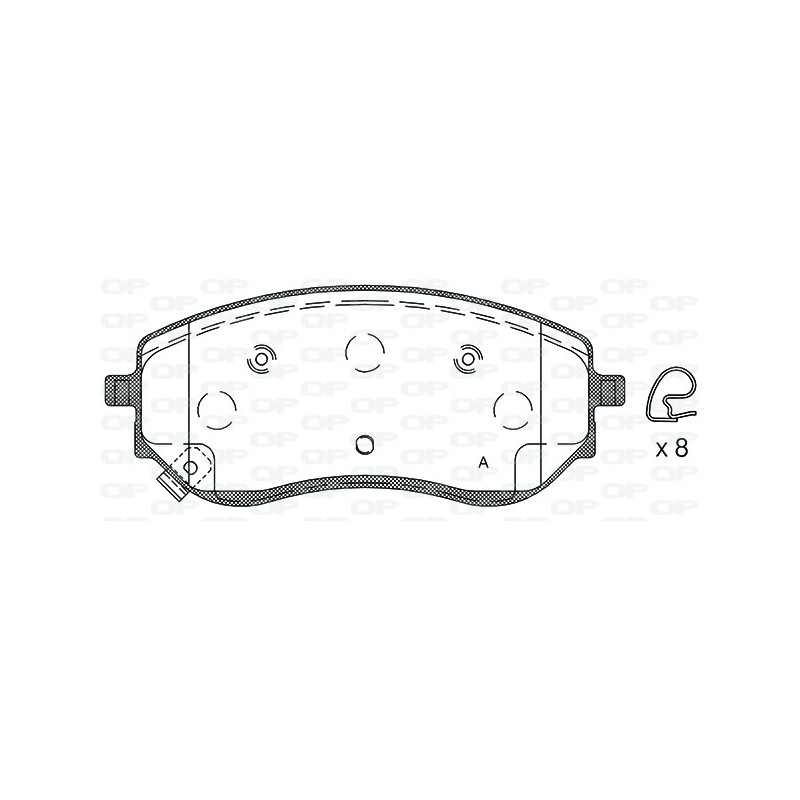 OP BRAKE PADS 1PC 