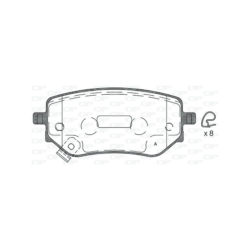 OP BRAKE PADS 1PC 