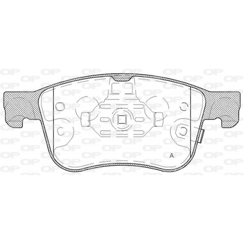 OP BRAKE PADS 1 PC 