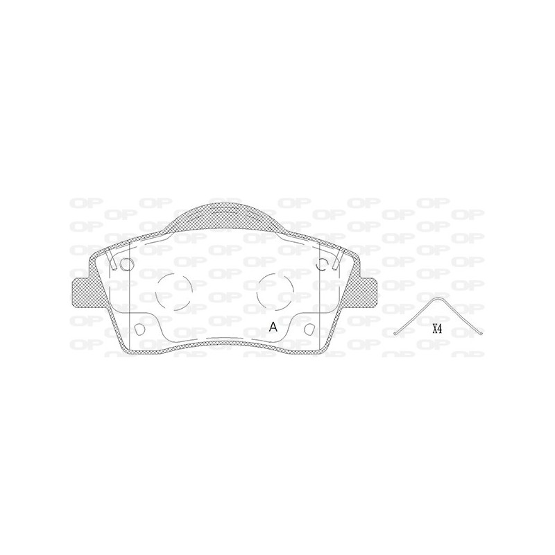 OP BRAKE PADS 1 PC 