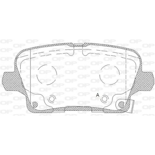 OP BRAKE PADS 1 PC 