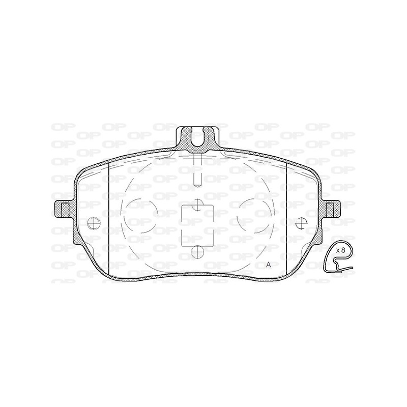 OP BRAKE PADS 1 PC 