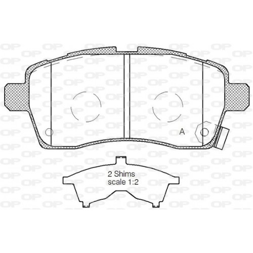 OP BRAKE PADS 1 PC 
