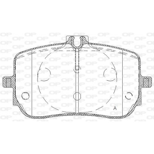 OP BRAKE PADS 1 PC 