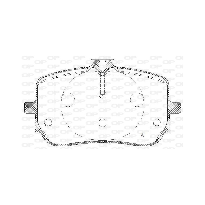 OP BRAKE PADS 1 PC 