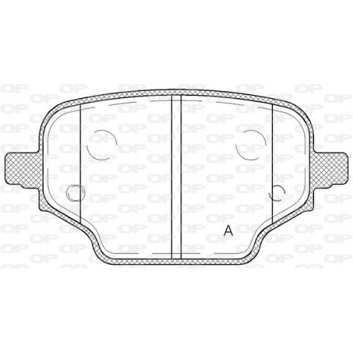 OP BRAKE PADS 1 PC 