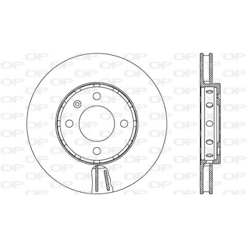 BRAKE DISC OPEN PARTS ADAPTIVE 2pcs 