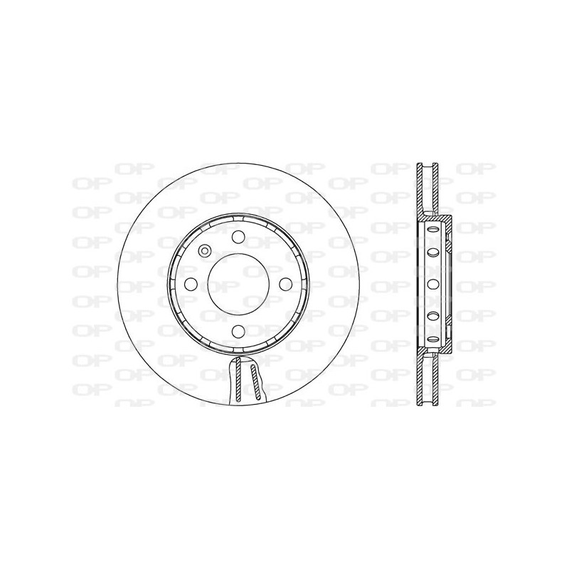 BRAKE DISC OPEN PARTS ADAPTIVE 2pcs 