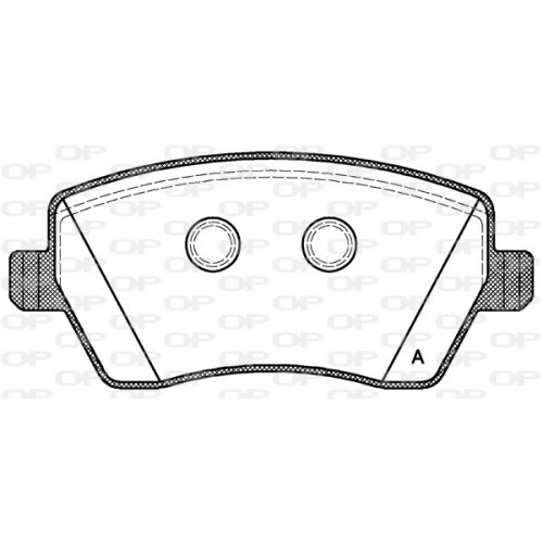 BRAKE PADS OPEN PARTS 1PCS 