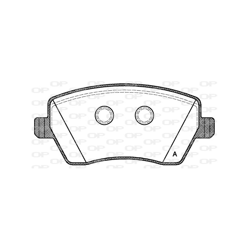 BRAKE PADS OPEN PARTS 1PCS 