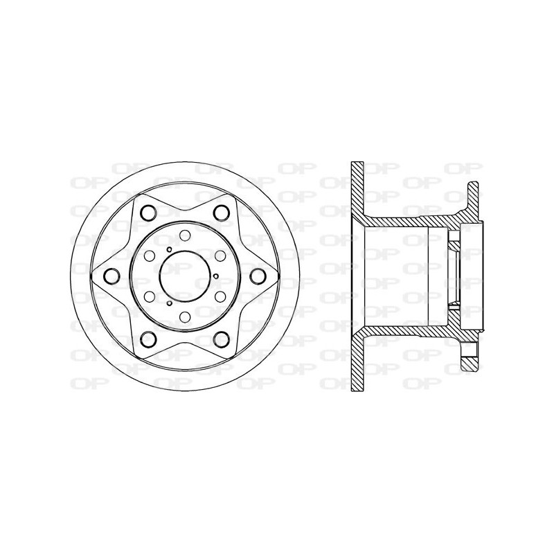 BRAKE DISC OPEN PARTS *ESAURIM 1pcs 