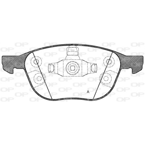 BRAKE PADS OPEN PARTS 1PCS 