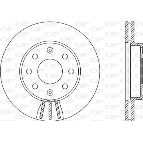 BRAKE DISC OPEN PARTS ADAPTIVE 2pcs 