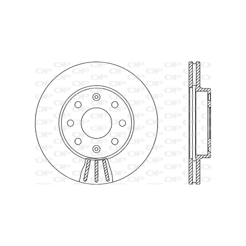 BRAKE DISC OPEN PARTS ADAPTIVE 2pcs 