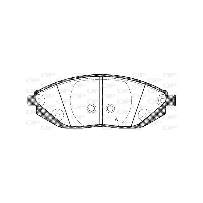 BRAKE PADS OPEN PARTS 1PCS 